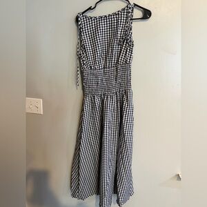Black and White Gingham Dress